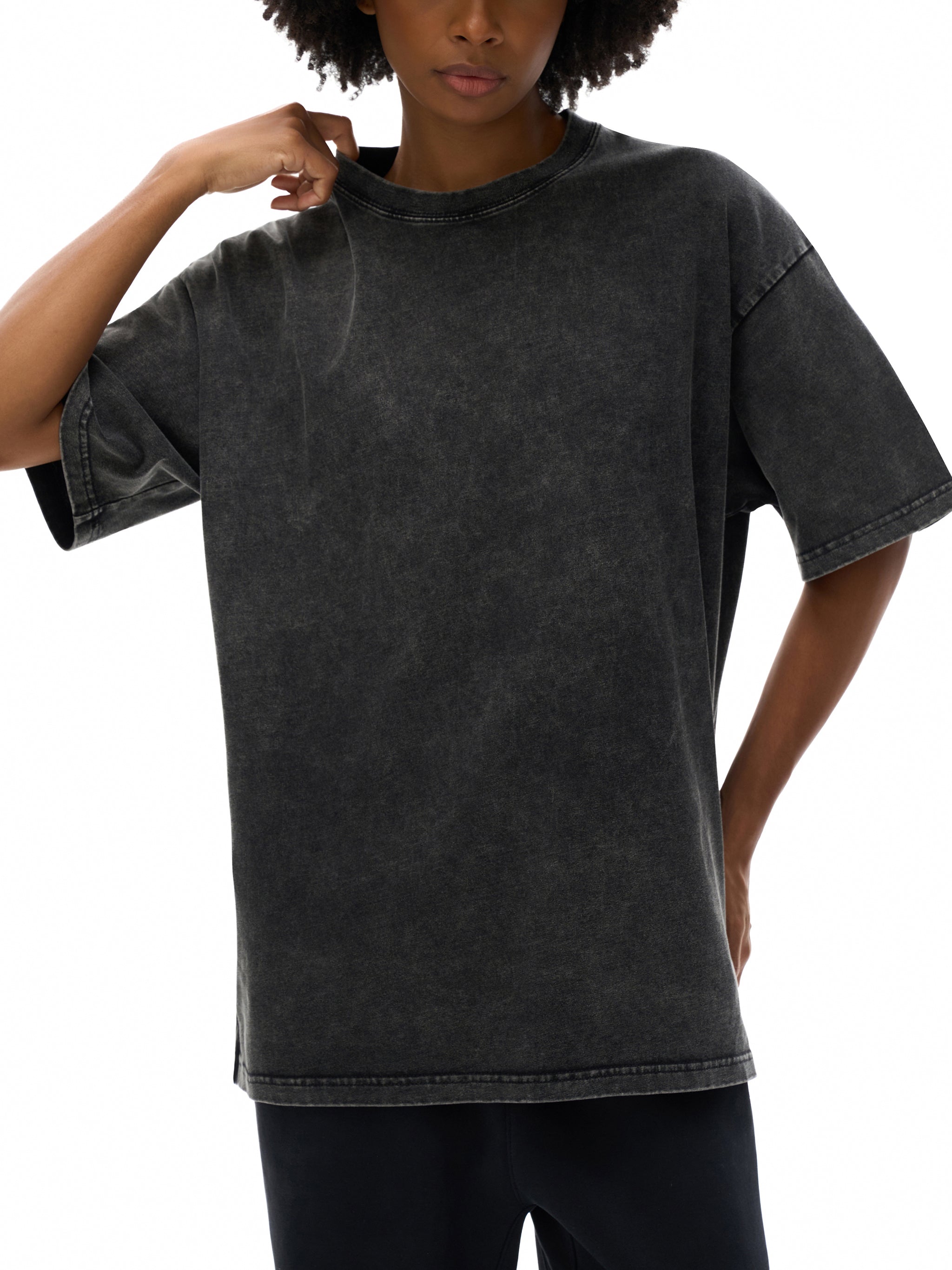 'GOD IS A 🥀' ACID WASH OVERSIZED JERSEY TEE (masc sizing)