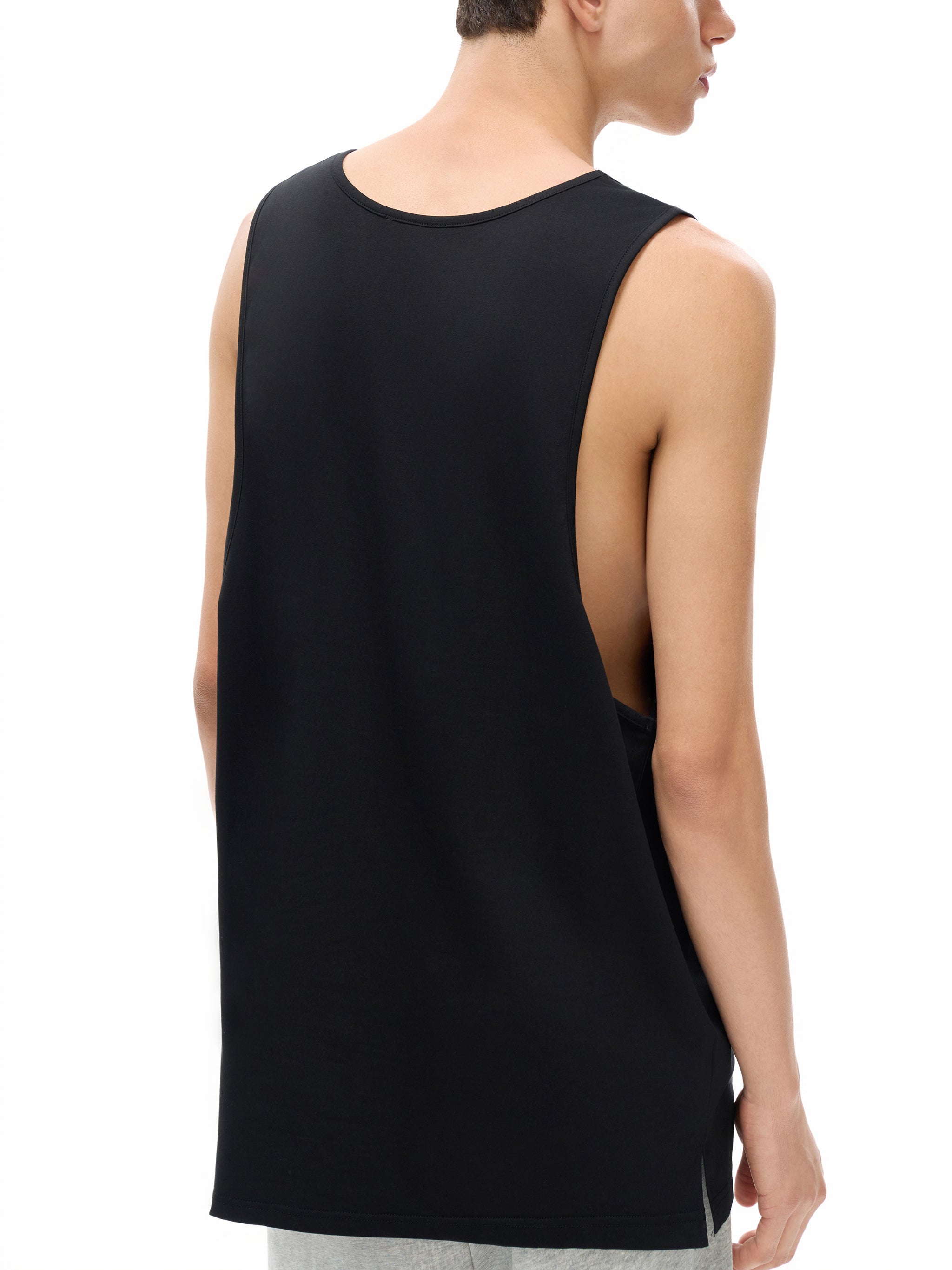 'GOD IS A WOMAN' LOOSE MUSCLE TANK (masc sizing)