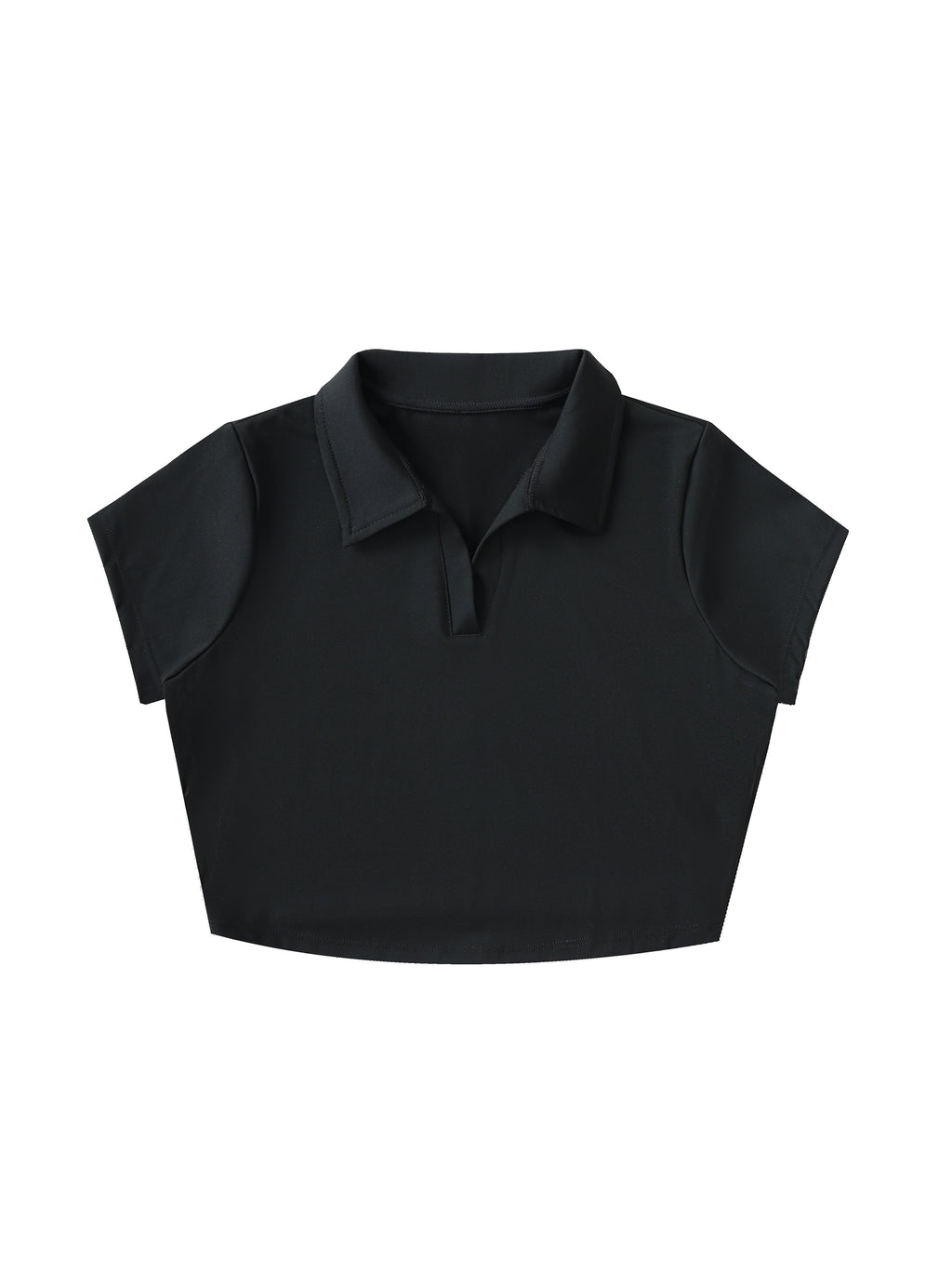 'FEMME RAGE 💗' TIGHT POLO CROP TOP (fem sizing)