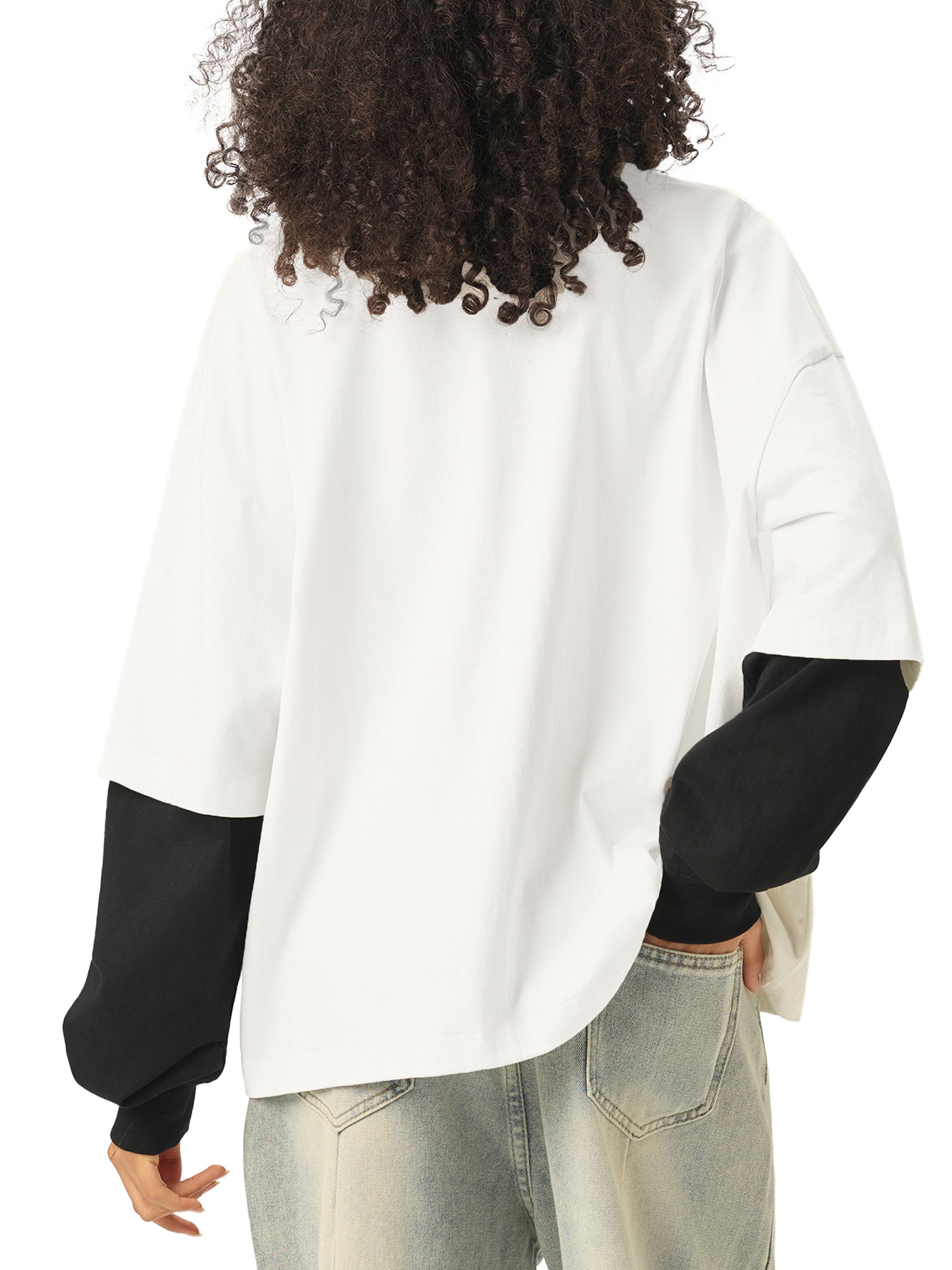 🧨 'SMOKES KILL' LAYERED CONTRAST COTTON TEE (masc sizing)