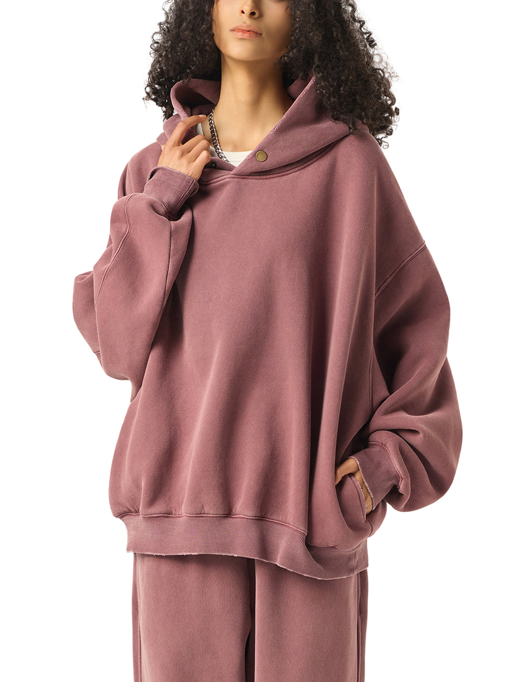 'QUEEN OF 💔' ACID WASH HOODIE (masc sizing)