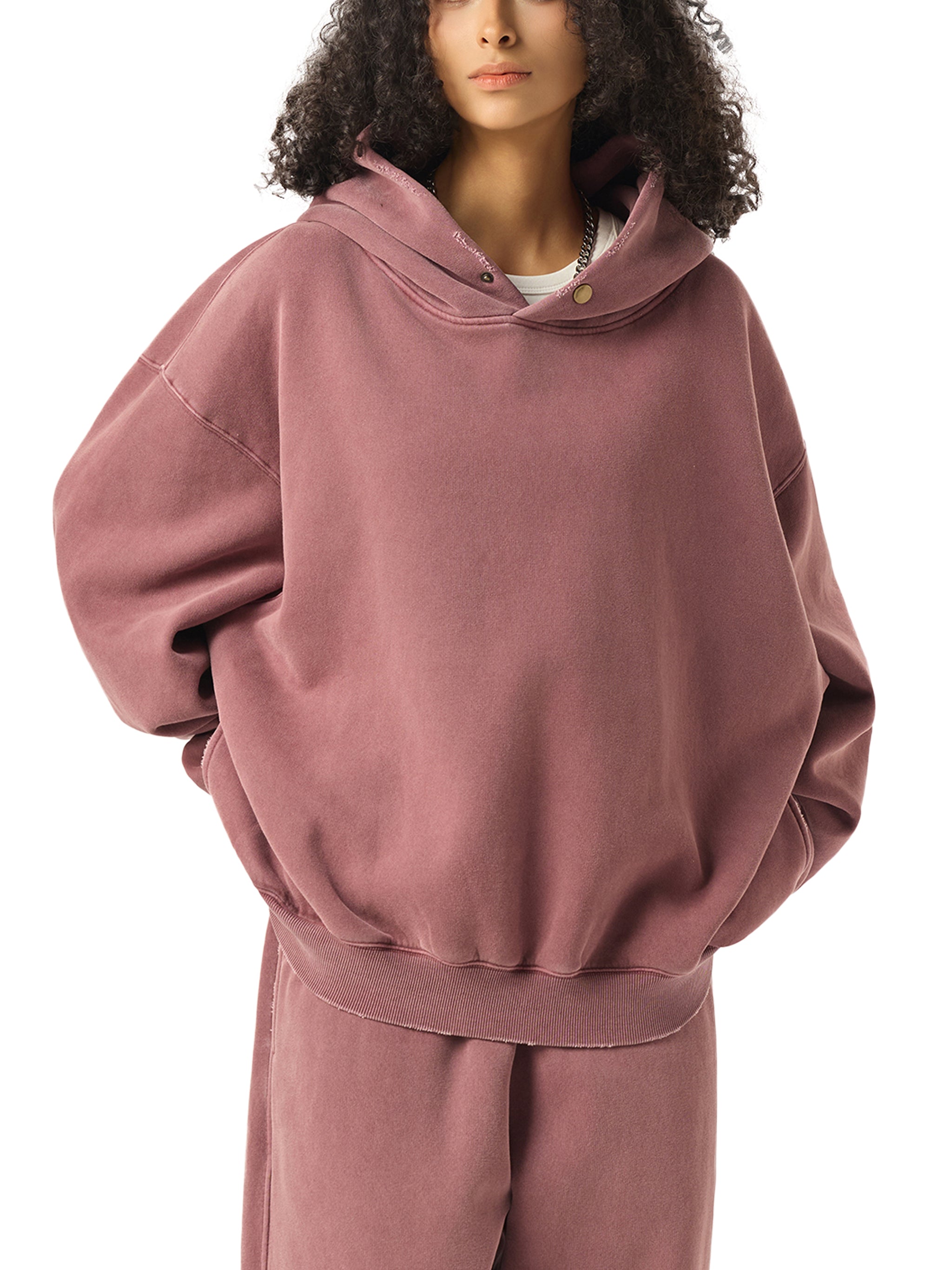 'QUEEN OF 💔' ACID WASH HOODIE (masc sizing)
