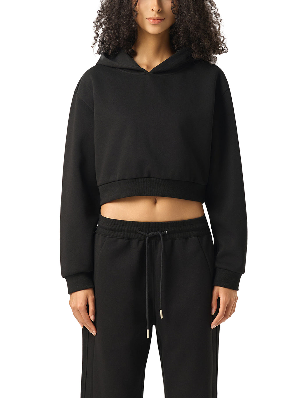 'FTP 🐍💔' ESSENTIAL CHARCOAL CROPPED HOODIE (fem sizing)