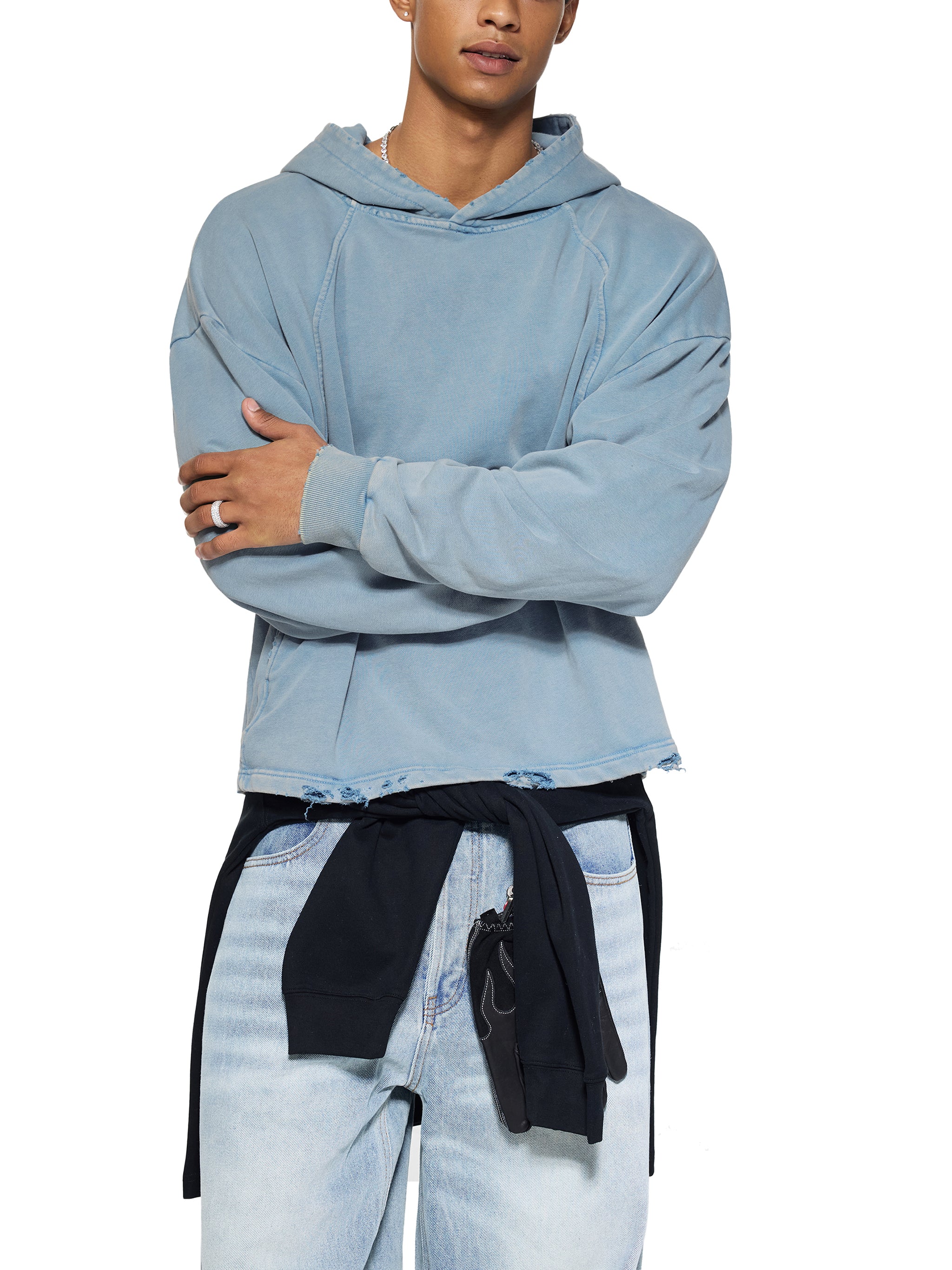 🧨'SMOKES KILL'🧨 VINTAGE BOXY HOODIE (masc sizing)